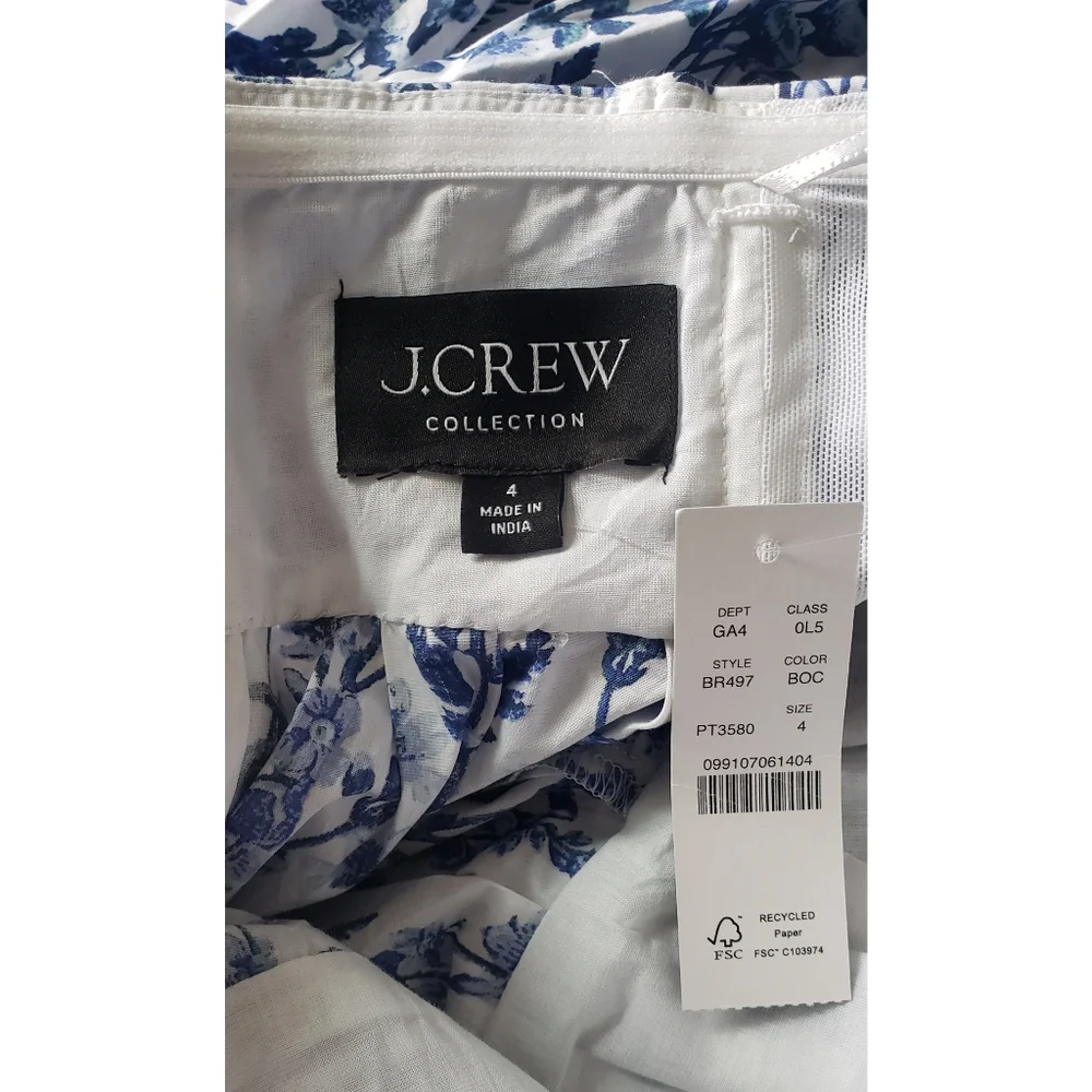 J.Crew Collection strapless bow-back maxi dress in meadow print - Picture 14 of 15